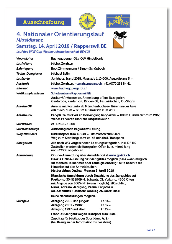 Ausschreinung Deutsch